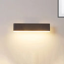 Modern coffee & white rectangular sconce – bedroom led wall lamp