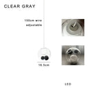 DecorBites™ Colorful Balls Chandelier: Modern Dimmable Rectangle Dining Room & Bedside Hanging Lamp