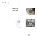 DecorBites™ Colorful Balls Chandelier: Modern Dimmable Rectangle Dining Room & Bedside Hanging Lamp