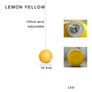 DecorBites™ Colorful Balls Chandelier: Modern Dimmable Rectangle Dining Room & Bedside Hanging Lamp