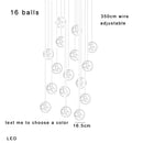 DecorBites™ Colorful Balls Chandelier: Modern Dimmable Rectangle Dining Room & Bedside Hanging Lamp