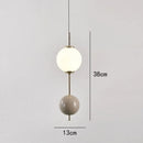 Modern colorful glass ball led pendant light for dining room