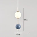 Modern colorful glass ball led pendant light for dining room