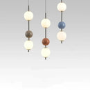 Modern colorful glass ball led pendant light for dining room