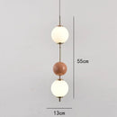 Modern colorful glass ball led pendant light for dining room