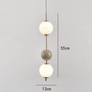 Modern colorful glass ball led pendant light for dining room