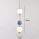 Modern colorful glass ball led pendant light for dining room
