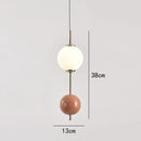 Modern colorful glass ball led pendant light for dining room