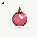 Modern colorful glass ball lustre pendant lights for kitchens
