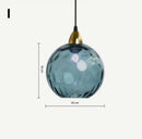 Modern colorful glass ball lustre pendant lights for kitchens