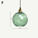 Modern colorful glass ball lustre pendant lights for kitchens