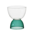 Modern colorful glass dessert ice cream cup set dining room glassware