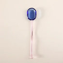 Modern colorful glass dessert spoon set dining room kitchenware