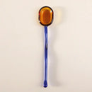 Modern colorful glass dessert spoon set dining room kitchenware