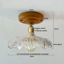 Modern colorful glass led ceiling lamp living room light fixture