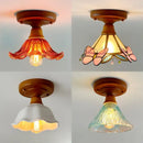 Modern colorful glass led ceiling lamp living room light fixture