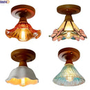 Modern colorful glass led ceiling lamp living room light fixture