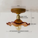 Modern colorful glass led ceiling lamp living room light fixture