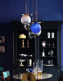 Modern colorful glass metal pendant lamp for dining room
