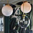 Modern colorful glass metal pendant lamp for dining room