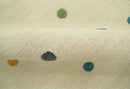 Modern Colorful Polka Dot Beige 8x10 Hand Tufted wool area rug