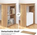 Modern Compact Computer Desk with Storage Shelves and Workstation
