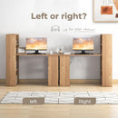 Modern Compact Computer Desk with Storage Shelves and Workstation