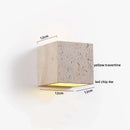 Modern concrete and wood led wall sconce bedroom light