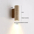Modern concrete and wood led wall sconce bedroom light