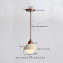 Modern concrete and wood pendant light kitchen led yellow travertine