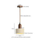 Modern concrete and wood pendant light kitchen led yellow travertine