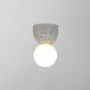 Modern concrete bell wall mounted light fixture bedroom sconce