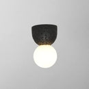 Modern concrete bell wall mounted light fixture bedroom sconce