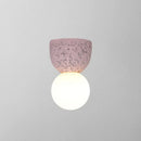 Modern concrete bell wall mounted light fixture bedroom sconce