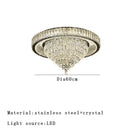 DecorBites™ Cone Crystal Ceiling Chandelier - Stainless Steel Luxury Living Room Decoration