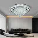 DecorBites™ Cone Crystal Ceiling Chandelier - Stainless Steel Luxury Living Room Decoration