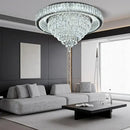 DecorBites™ Cone Crystal Ceiling Chandelier - Stainless Steel Luxury Living Room Decoration