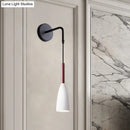 DecorBites™ Modern Bullet Wall Mount Sconce Lamp in Black/White/Grey for Bedside - Single Bulb Fixture