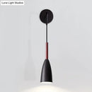 DecorBites™ Modern Bullet Wall Mount Sconce Lamp in Black/White/Grey for Bedside - Single Bulb Fixture