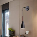 DecorBites™ Modern Bullet Wall Mount Sconce Lamp in Black/White/Grey for Bedside - Single Bulb Fixture