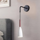 DecorBites™ Modern Bullet Wall Mount Sconce Lamp in Black/White/Grey for Bedside - Single Bulb Fixture