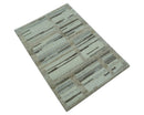 Modern Contemporary Beige Hand Knotted 2x3 Wool Area Rug