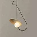 Modern copper and black grid led pendant light dining room