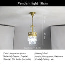 Modern copper crystal chandelier living room led lighting