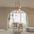 Modern copper decorbites glass ball pendant lamp for dining room