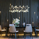 Modern copper heracleum chandelier dining room firefly light