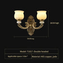Modern copper jade pendant lamp for dining room decor