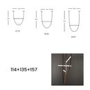 Modern copper leather bell pendant light office chandelier
