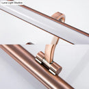 Modern copper linear led bathroom vanity sconce light