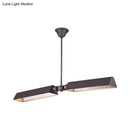 Modern copper metal triangle island pendant light kitchen
